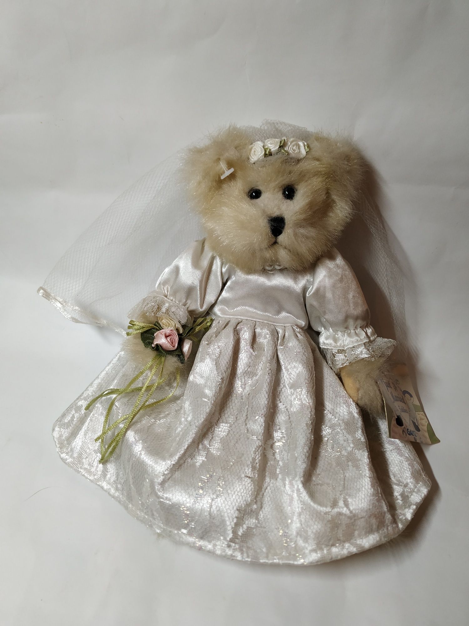 Шарнирный мишка в платье невесты Ganz