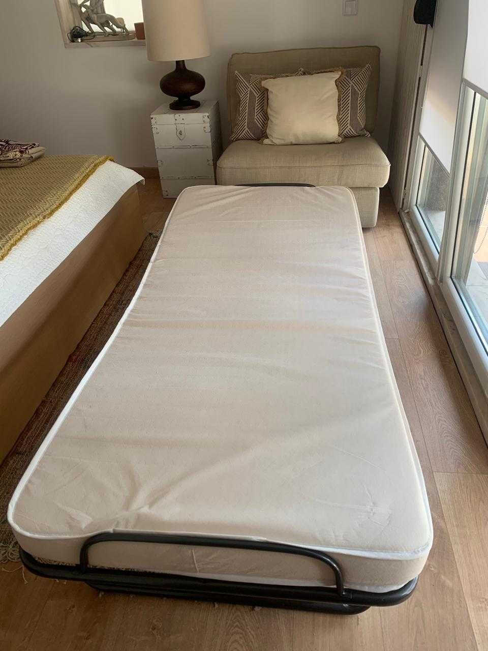 Cama dobrável 80x190 cm