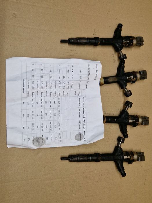 Wtrysk wtryskiwacz wtryskiwacze paliwa 2.0 D4D 116 KM Toyota RAV4 II
