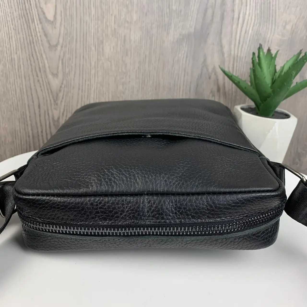 Подарочный набор мужская сумка барсетка-кошелек портмоне ремень пояс