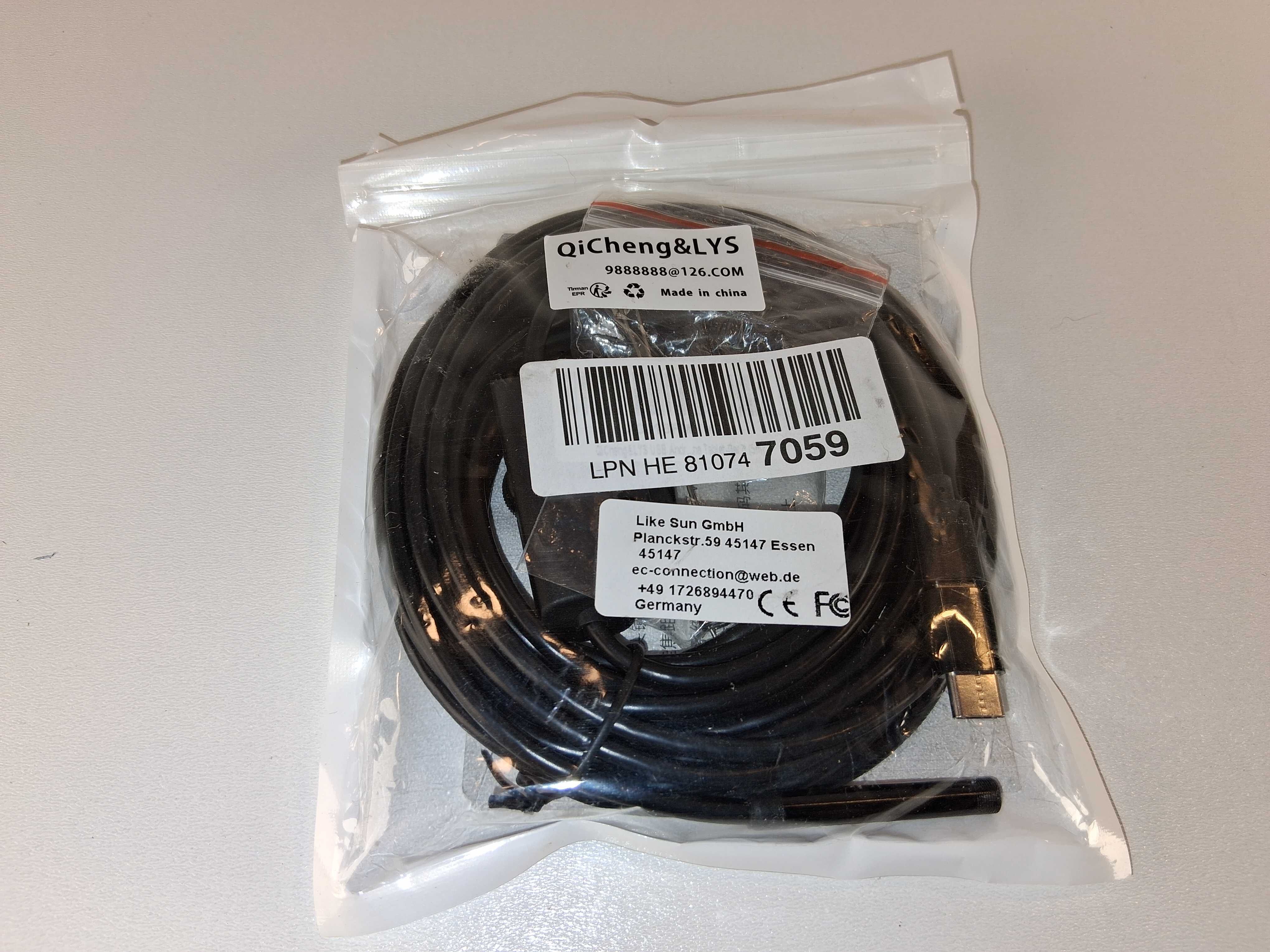 Y165 Kamera Endoskopowa USB-C Do Telefonu Inspekcyjna LED