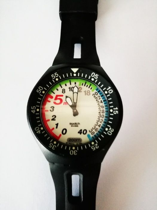 Swatch Fun Scuba Black Anguilla Watch SUGB104