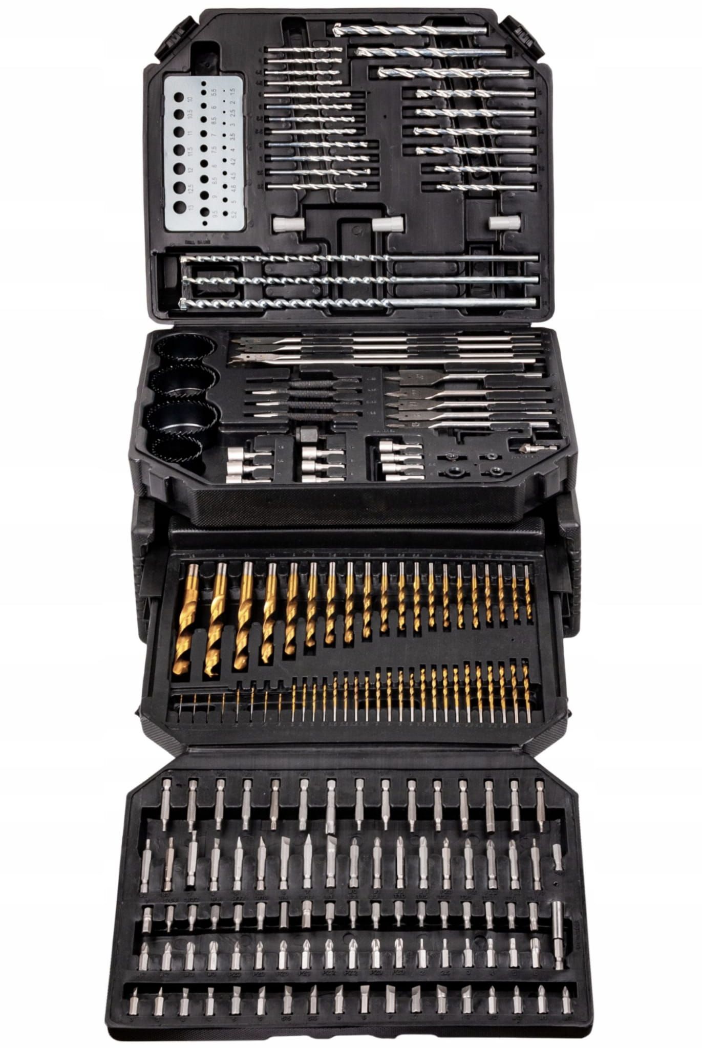 Komplet otwornic, dłut, bitów 300el. KD998