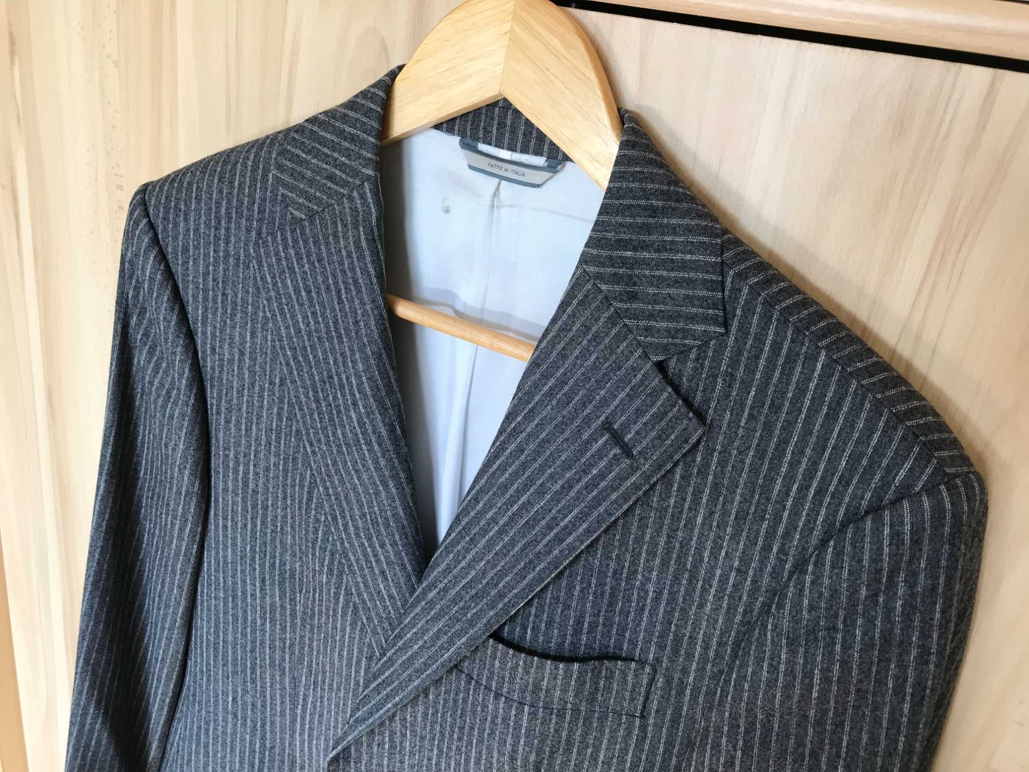 Marynarka włoska bespoke Pinstripe VBC 110'S r. 48 (M)