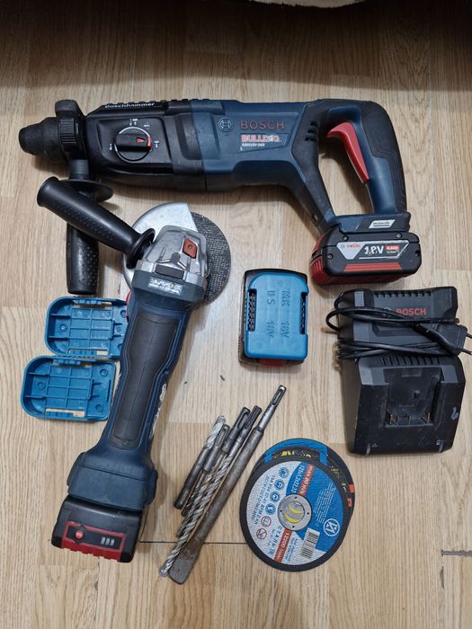 Суперовий стан.Bosch GWS 18 Безщіткова. Перфоратор GBH 18V-26D.