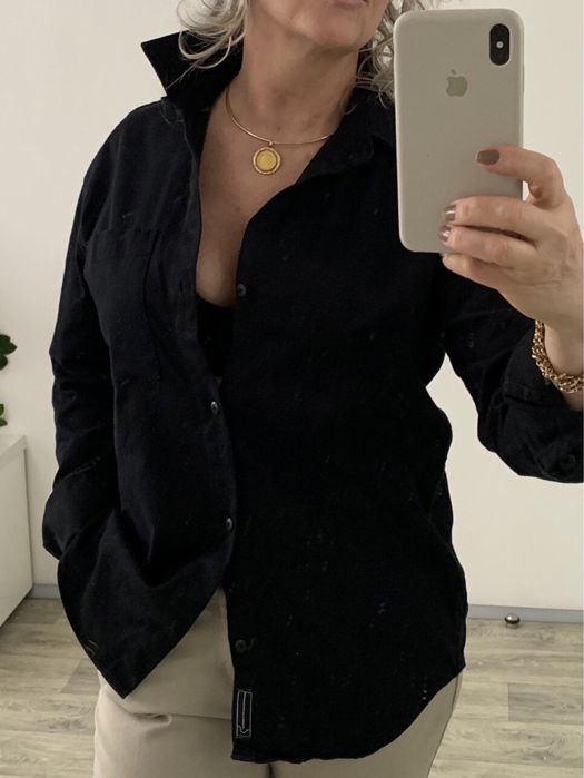 Рубашка- куртка женская Pull Bear. ПОГ . Коттон.