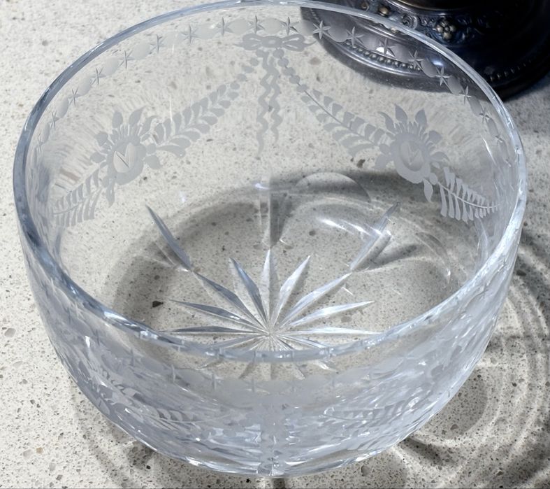 Rara antiga taça  WMF Arte Nova de caviar ou outro com banho em prata