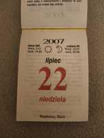 2007 Kartka z kalendarza 18 urodziny 18 lat