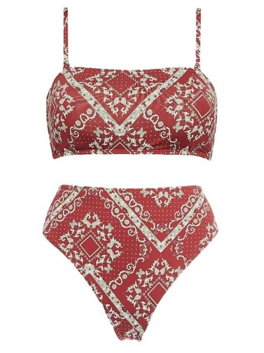 36-38р. Бандо  купальник burgundy primark