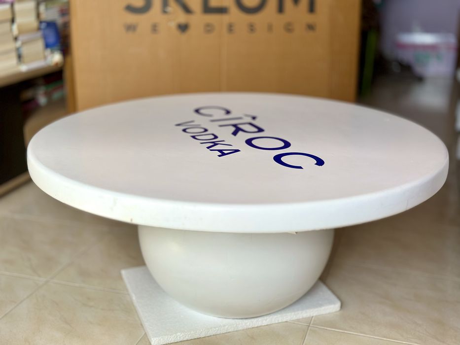 Mesa de Centro de Madeira de Manga Dalen branca Sklum