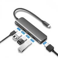 USB Hub адаптер концентратор TypeC USB 3.0 x 3 адаптер HDMI