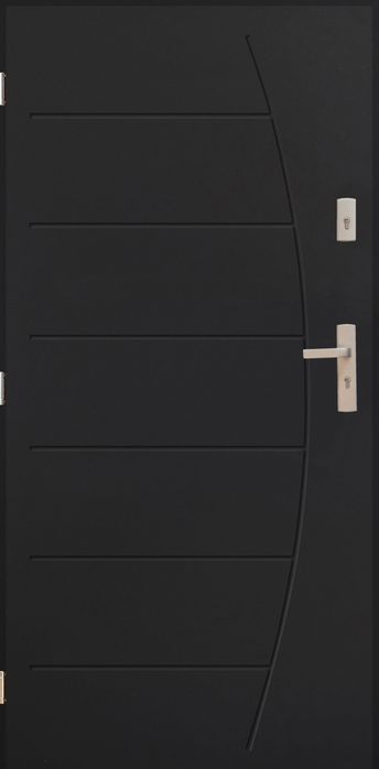 Drzwi KACPRZAK 90x200 Drzwi Zewnętrzne Boston Antracyt Lewe