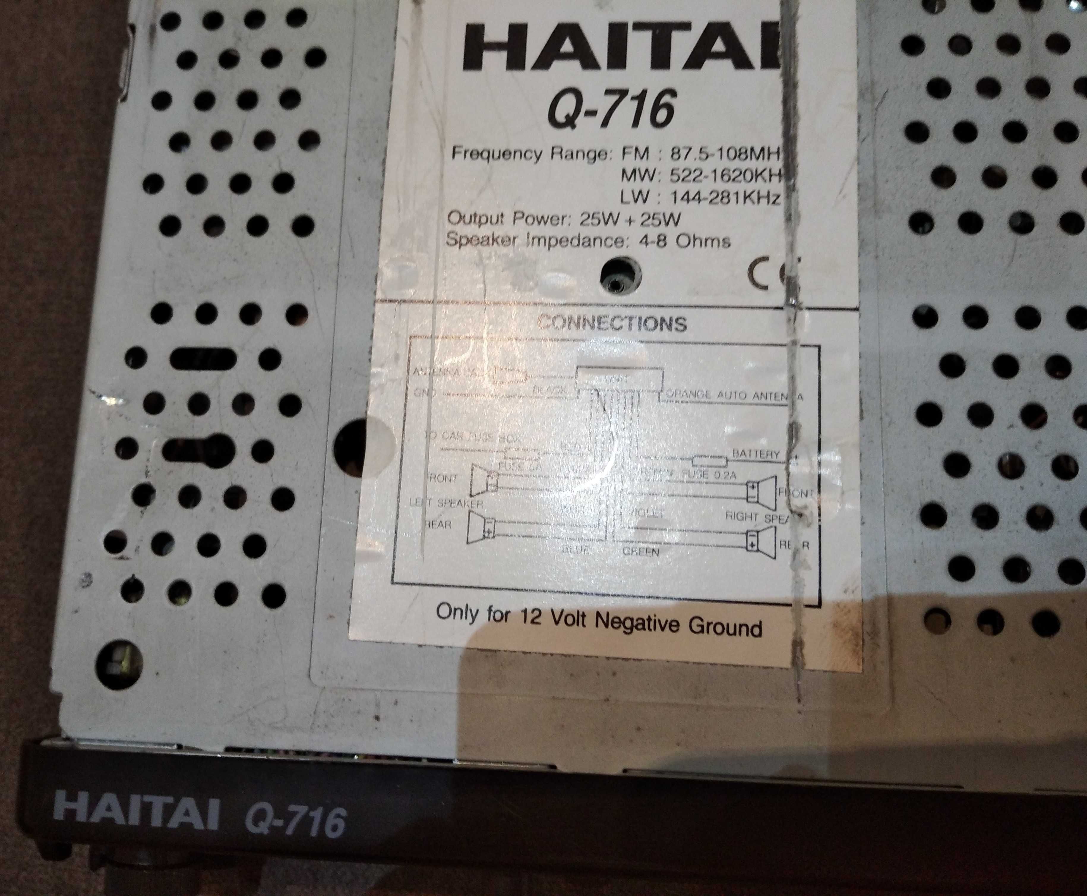 Auto Rádio Haitai Q 716