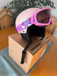 kask narciarski salomon junior 53-56cm, gogle smith