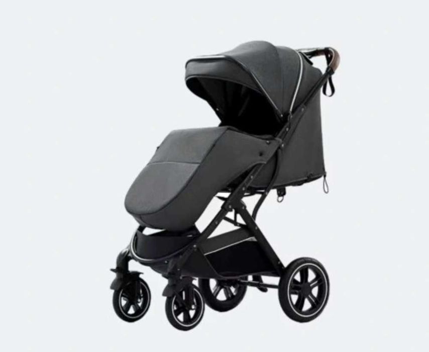 Wózek spacerowy lekki, składany, amortyzacja + dodatki