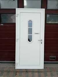 Drzwi zewnętrzne aluminiowe 102x216 z przeszkleniem DOWÓZ CAŁY KRAJ