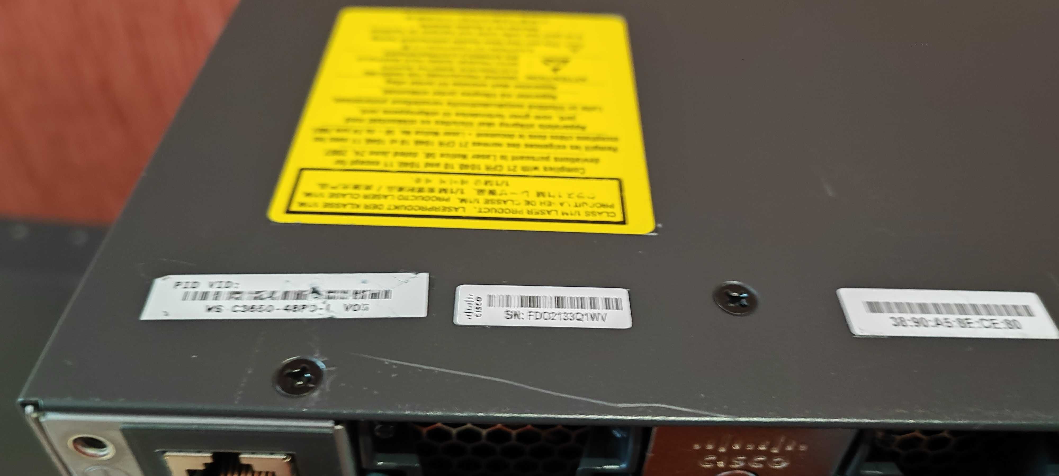 48POE+ Коммутаторы Cisco Catalyst WS-C3650-48PD-L  uplink 10G нал/безн