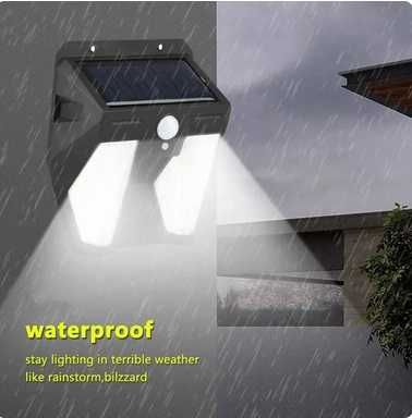 Lampa kinkiet solarny LED z czujnikiem ruchu do ogrodu na dom wodoodpo