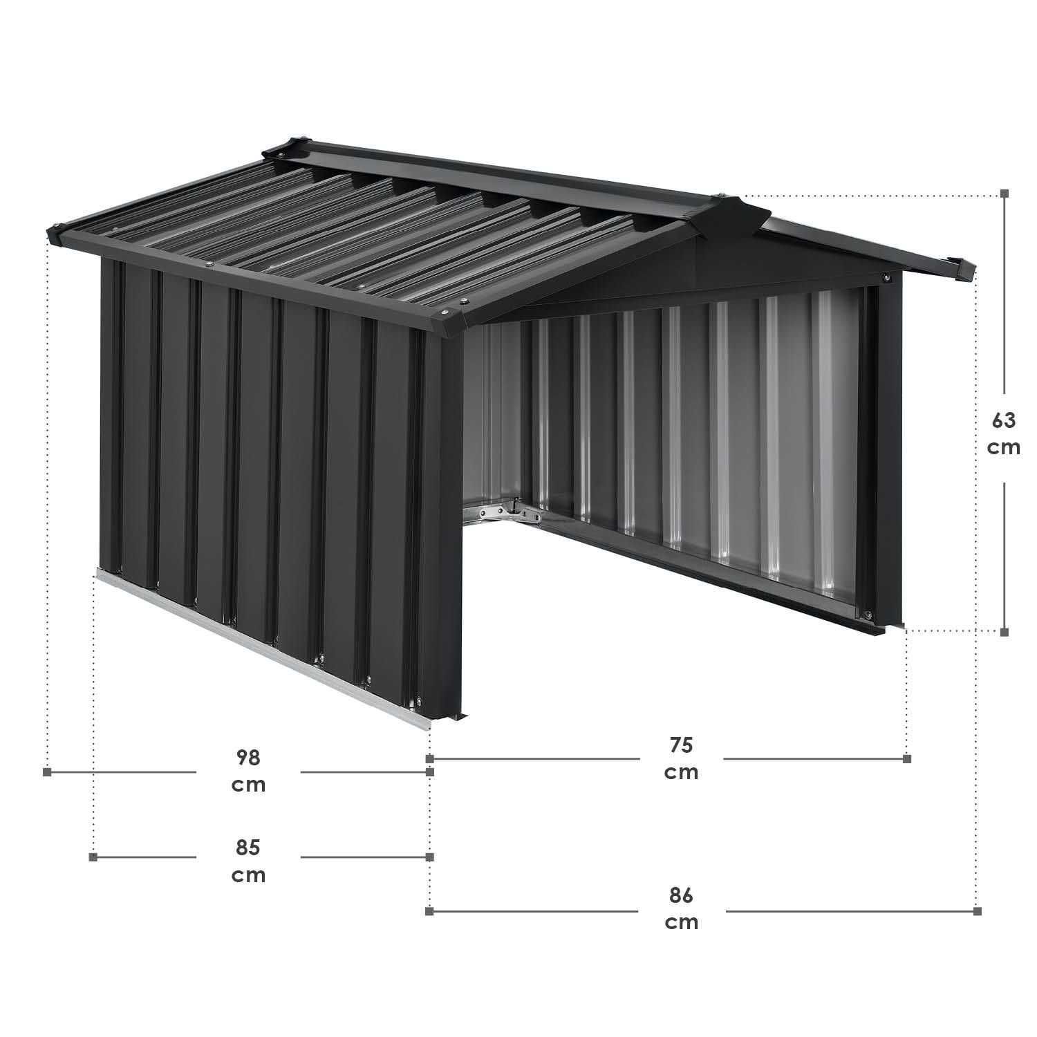 Garaż dla kosiarki automatycznej 86x98x63 cm