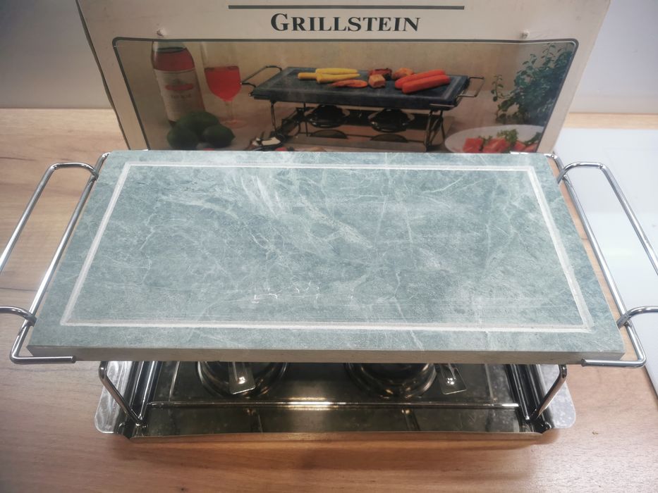 Grill z marmurowym blatem, z płytą, Grillstein