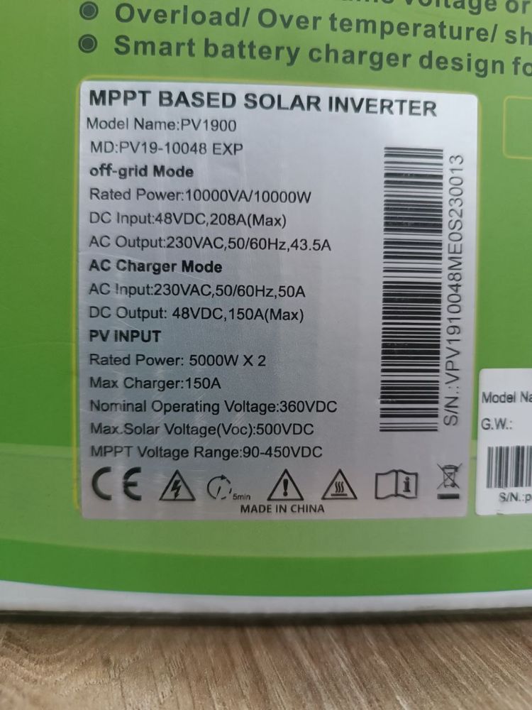 Інвентор 10 киловат Must PV19-10048 EXP