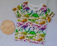 T-shirt kolorowe dino r.98