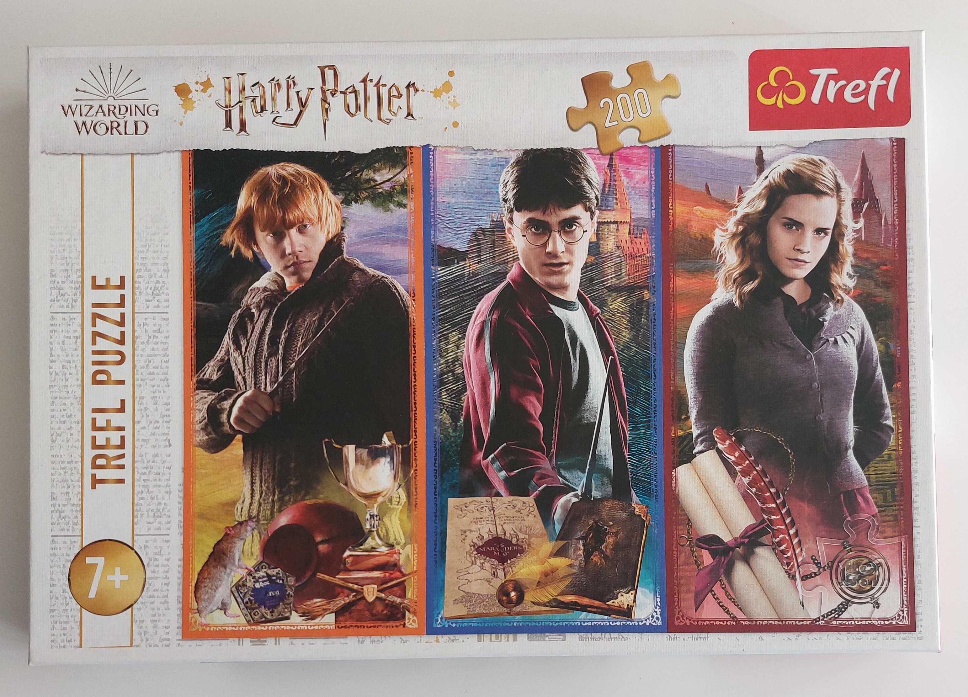 Puzzle 200 elementów Harry Potter W świecie magii i czarów Trefl