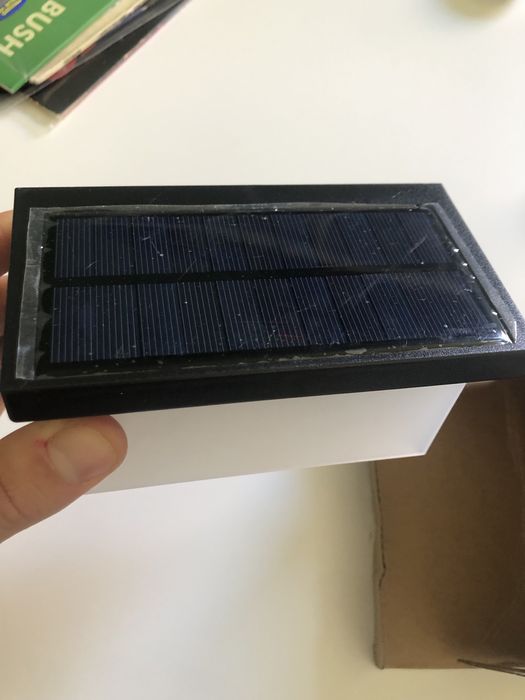 Lampka solarna zewnętrzna, na taras, garaż, elewacyjna