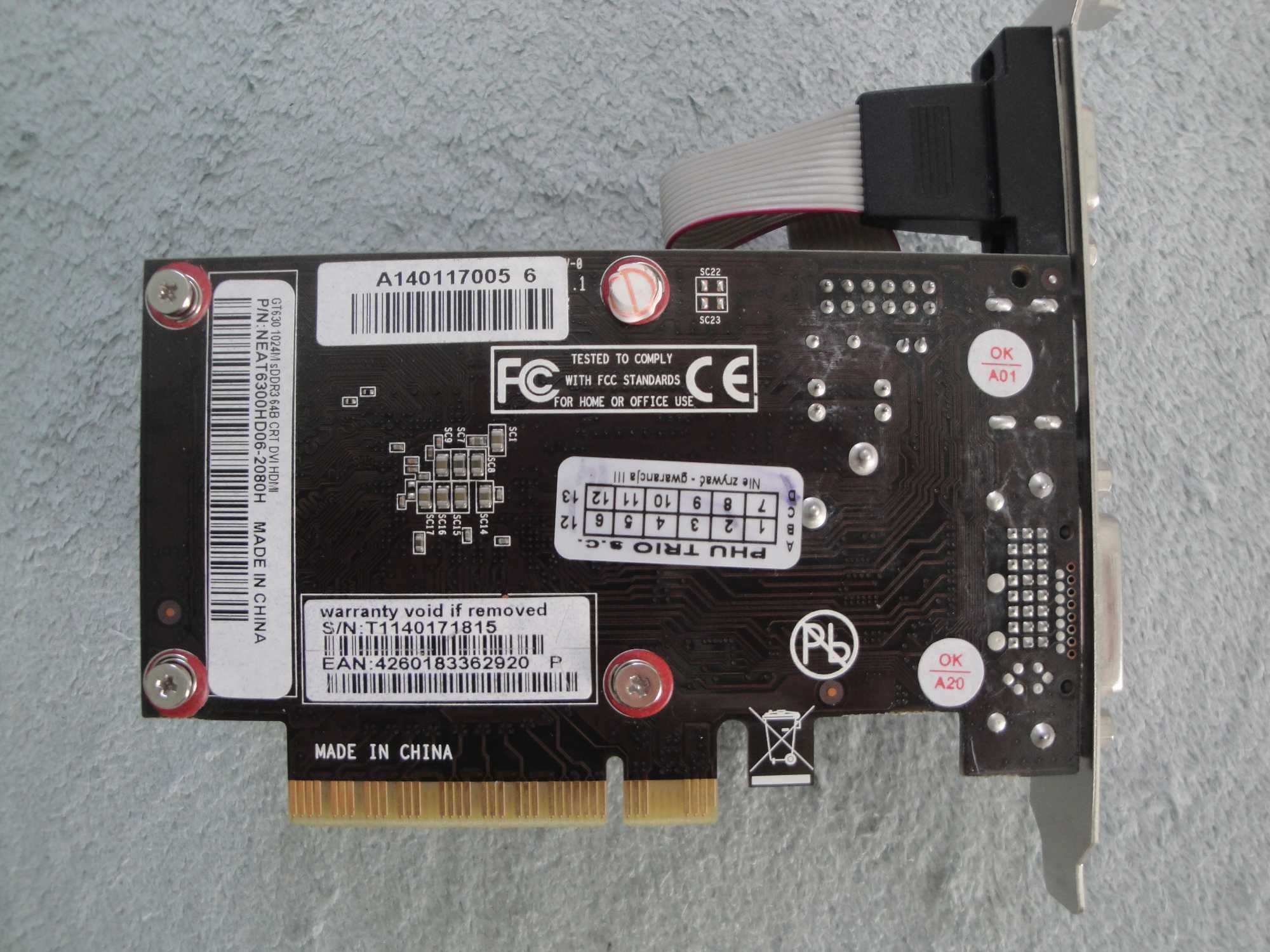 Karta graficzna Gainward GeForce GT 630 1GB DDR3 PCI-E