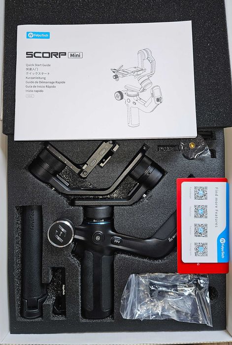 Gimbal FeiyuTech Scorp F1 Mini | IGŁA |+ Płytka do Pionowego Montażu