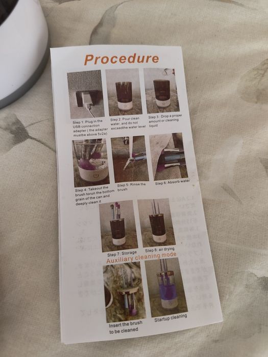 Limpador pincéis de maquilhagem