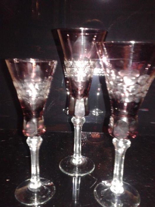 Хрустальные стаканы(пр.Чехии)