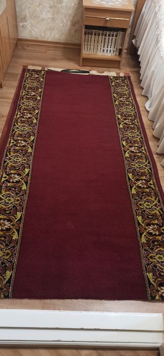 Коврова натур. вовняна доріжка. 2 відріза.