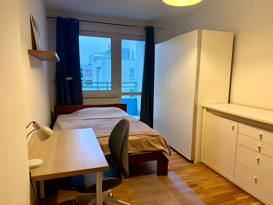 Mokotów – 65 m2 nowoczesne 2 pokoje z balkonem, umeblowane