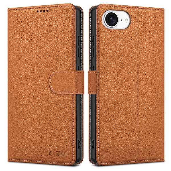 Tech-Protect Wallet Iphone Se 4/2025 Saddle Brown