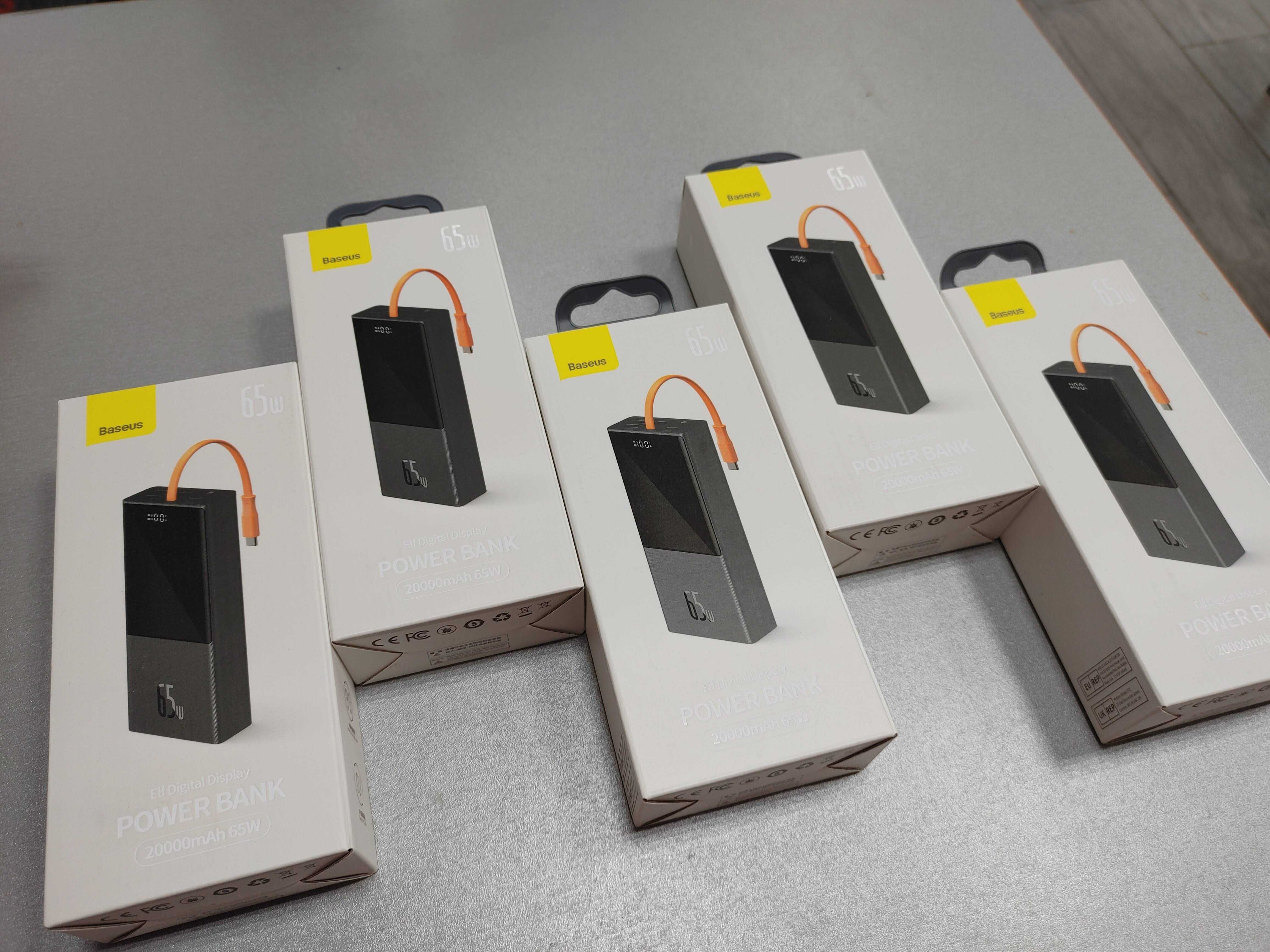 Павербанк (powerbank) 65W Baseus ELF DIgital DIsplay 20000 mAh