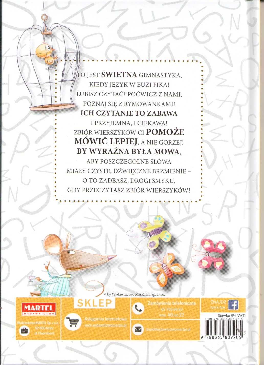 Wiersze logopedyczne Wydanictwo Martel 5+