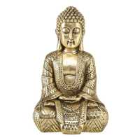 Figurka Jarven Budda Wys. 30 Cm Złoto Polyresin