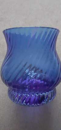 Ваза вазочка цветное кобальтовое стекло салфетница