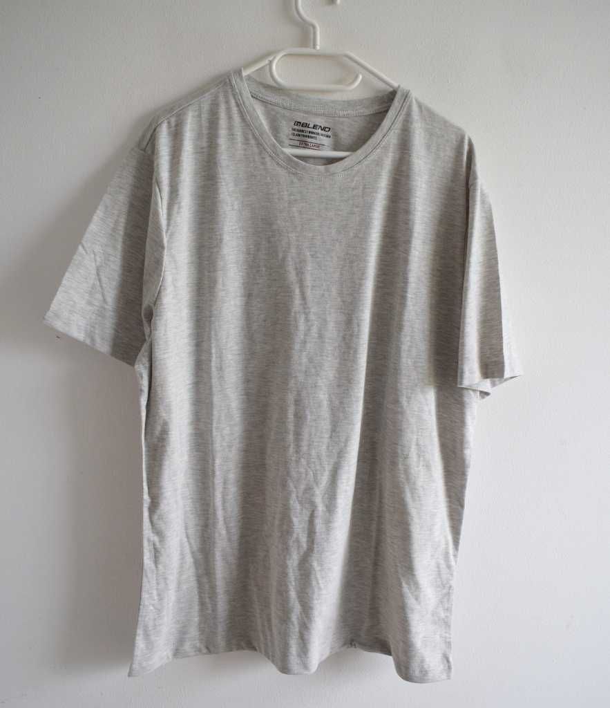 Blend T-shirt basic koszulka jasno szara xxl