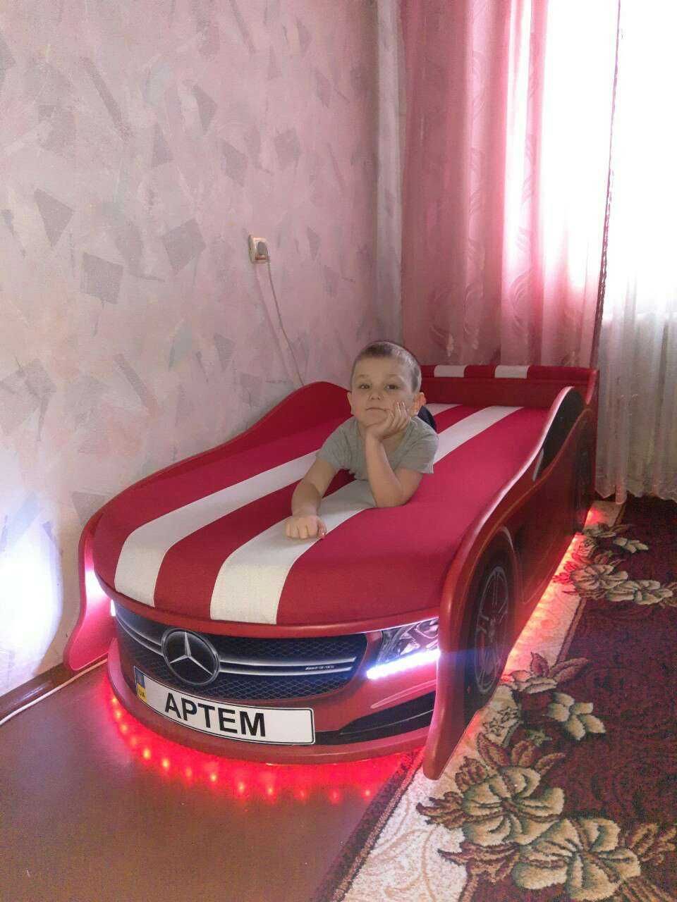 Кроватка Машинка/ ліжко машина  диван БМВ Мерседес Ауді Поліція Камаро