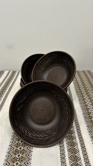 Глиняний посуд Різдвяний посуд Посуд Святковий