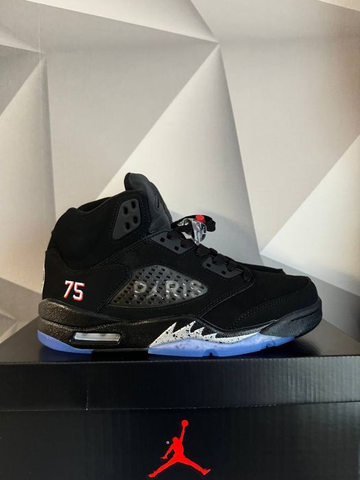 Кросівки Air Jordan 5 Retro Paris Saint-Germain Black р40-44 retro5psj