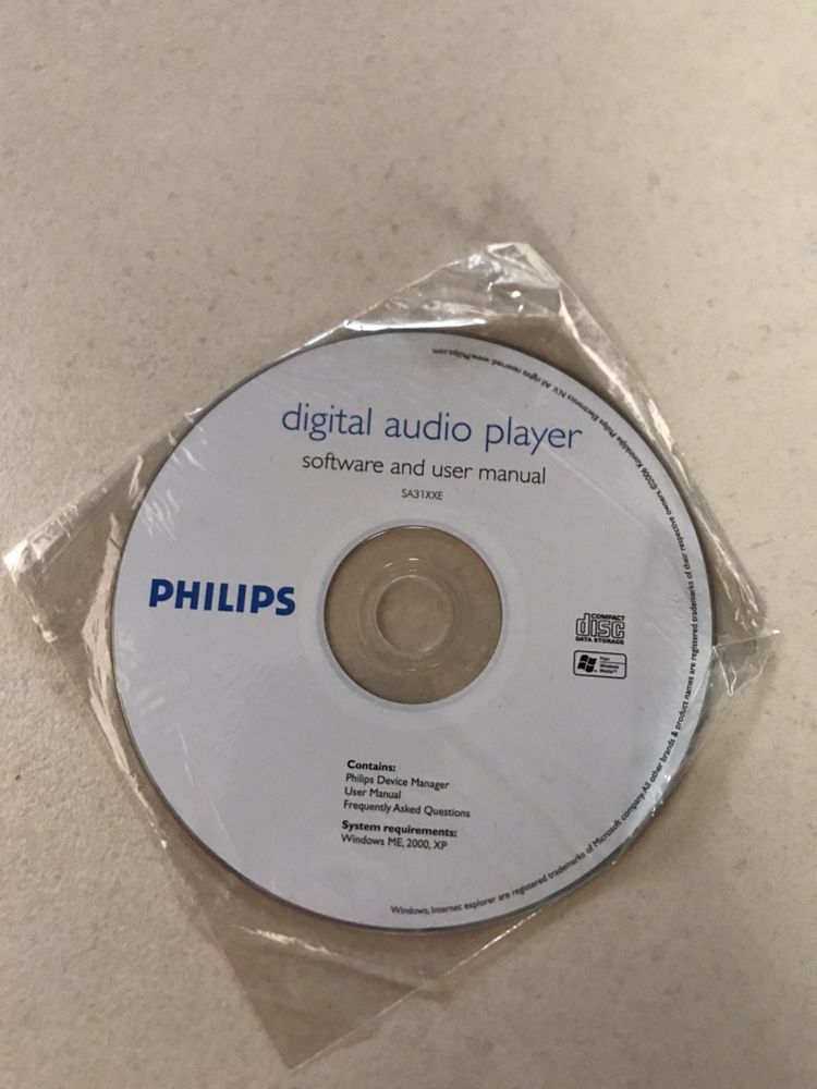 Philips digital audio player software and user manual plyta CD nowa