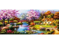 DUŻY XXL 120x50cm Haft Diamentowy, Obraz, Mozaika Diamentowa -nowe