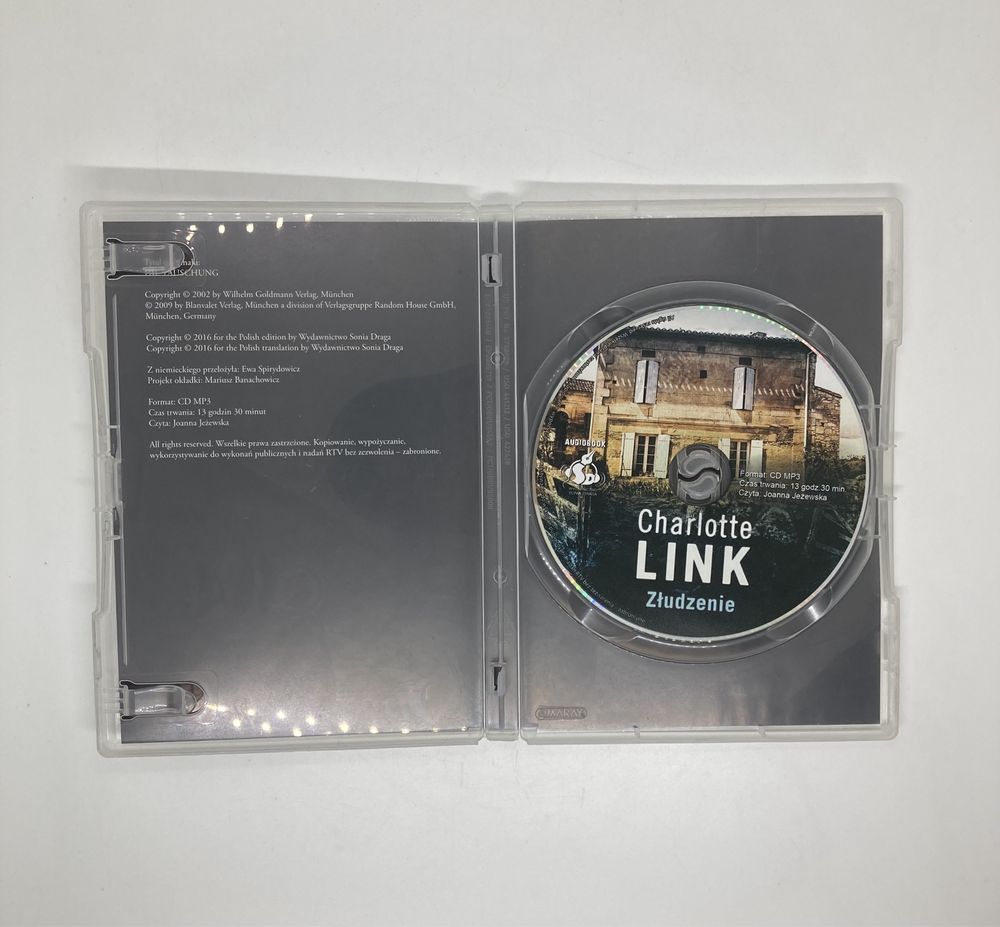 Audiobook CD MP3, Złudzenie, Charlotte Link, stan BDB