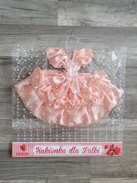 Nowa suknia balowa dla lalki typu Barbie 28 cm