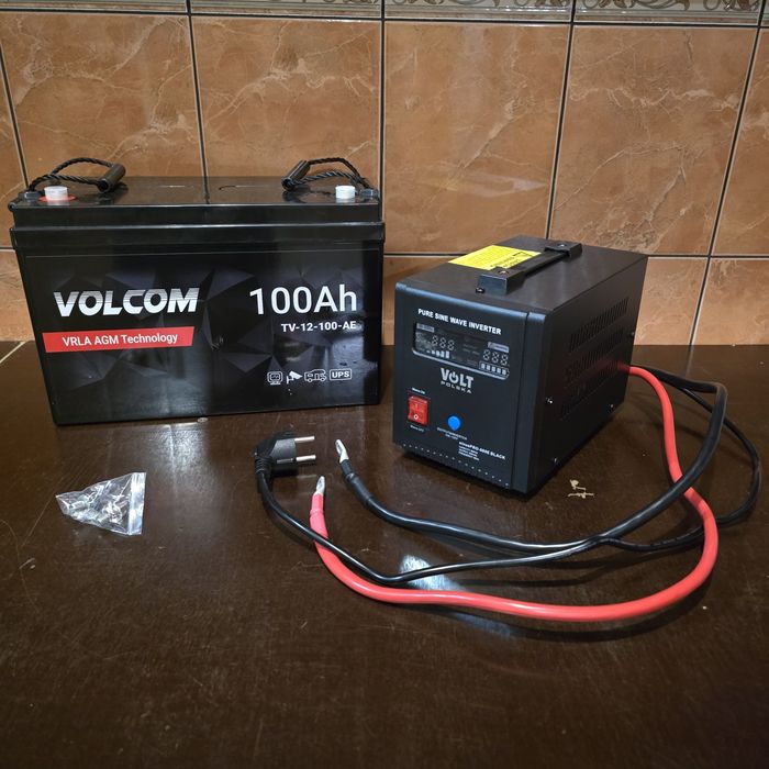 Джерело безперебійного живлення  VOLT sinus PRO 800w + акумулятор 100A