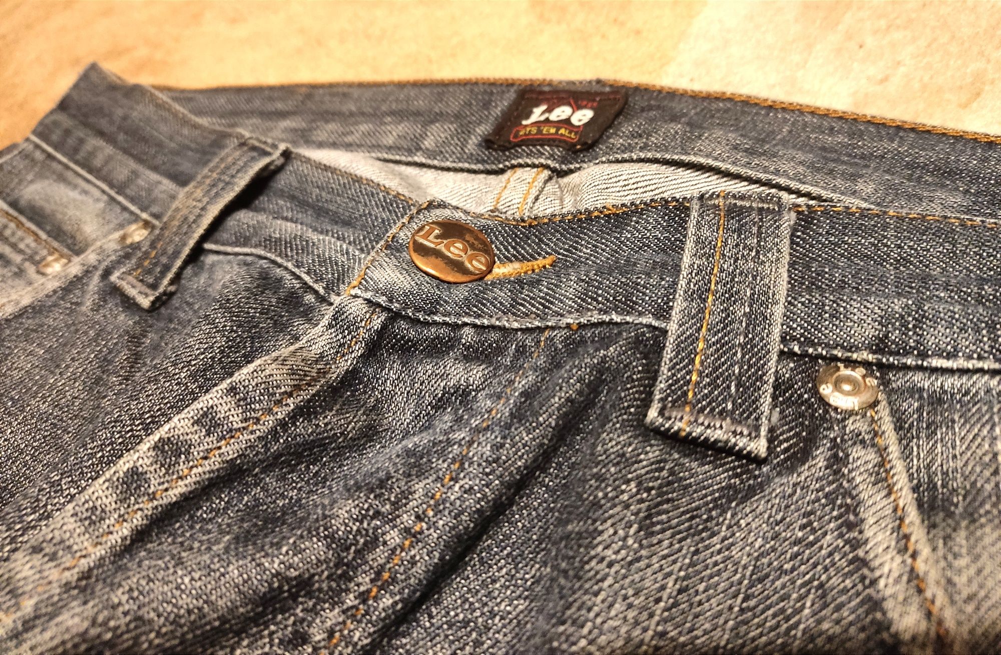Spodnie męskie jeans Lee Flint W32 L32 lekko uszkodzone