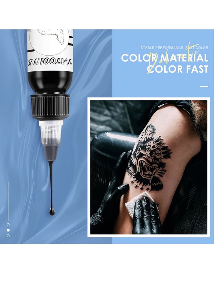 Apenas 5 NOVAS em stock ! tinta preta para tatuagem profissional de alta qualidade